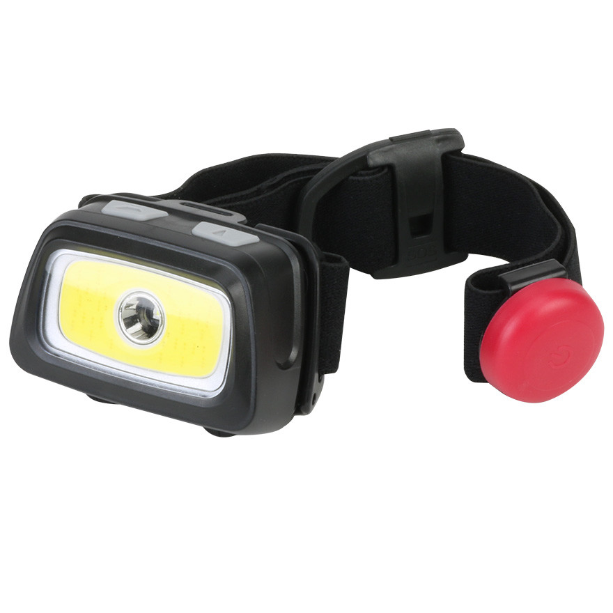 Compact LED Headlamp, Safety Light, Whistle, COB & Cree® Technology, 330 Lumens