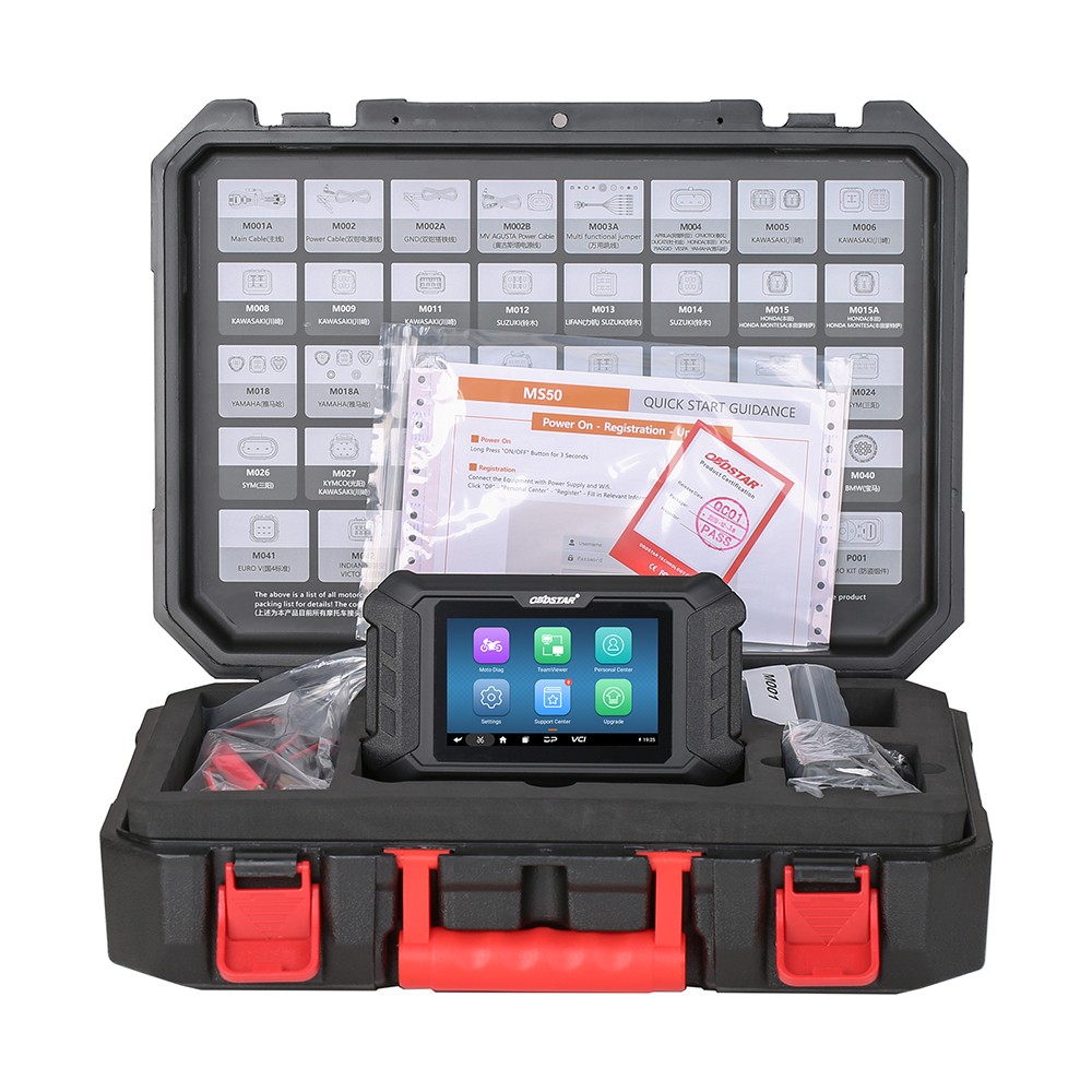 OBDSTAR MS50 STD Motorcycle Diagnostic tool OBD2 Scanner Key Coding Action test