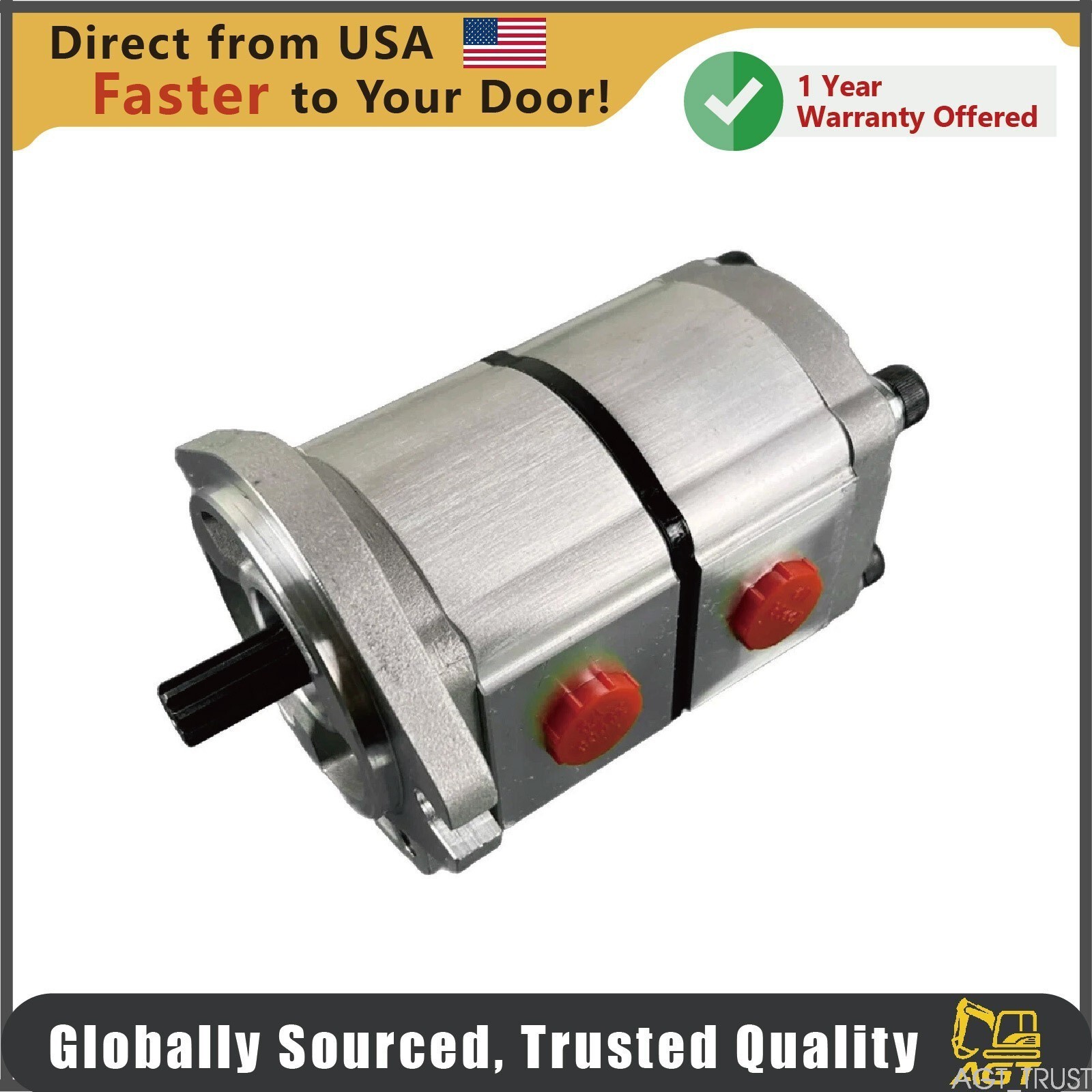 New AGT SLCLB Two Section Hydraulic Pump for AGT-H15R Mini Excavator
