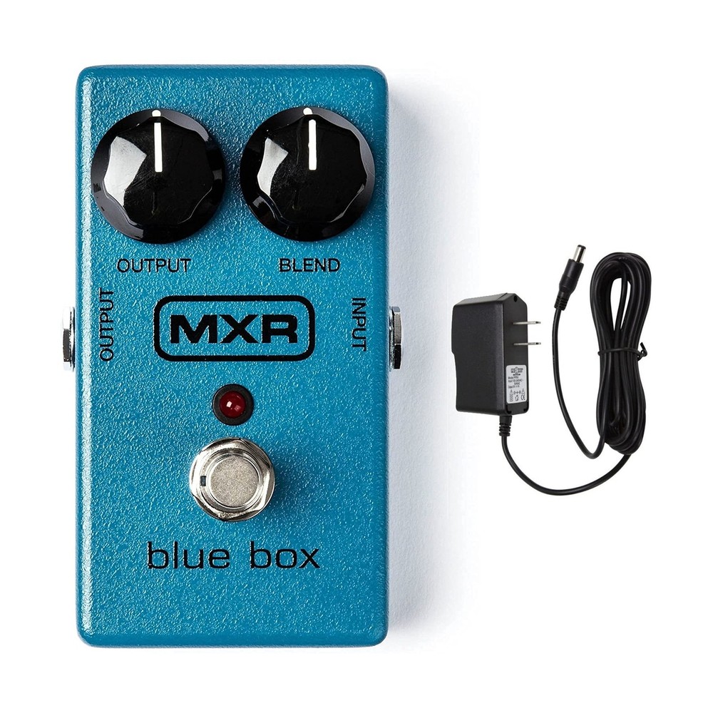 MXR M103 Blue Box Octave Fuzz Bundle with 9-volt Power Supply