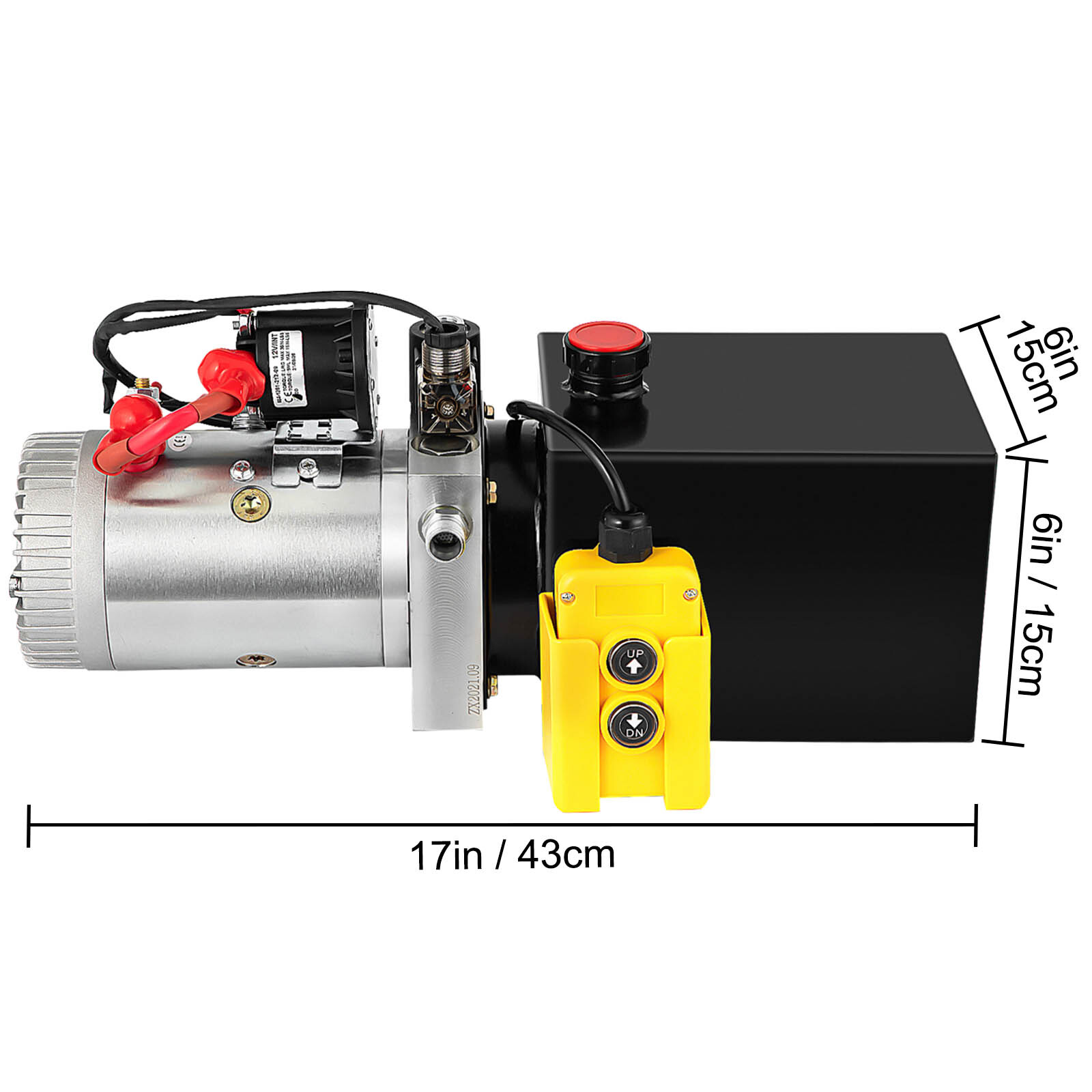 4 Quart Single Acting Hydraulic Dump Trailer Power Unit Lift Remote Remote