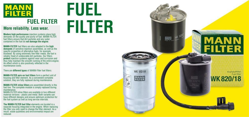 Mann Fuel Filter for 2004-2007 Chrysler Crossfire