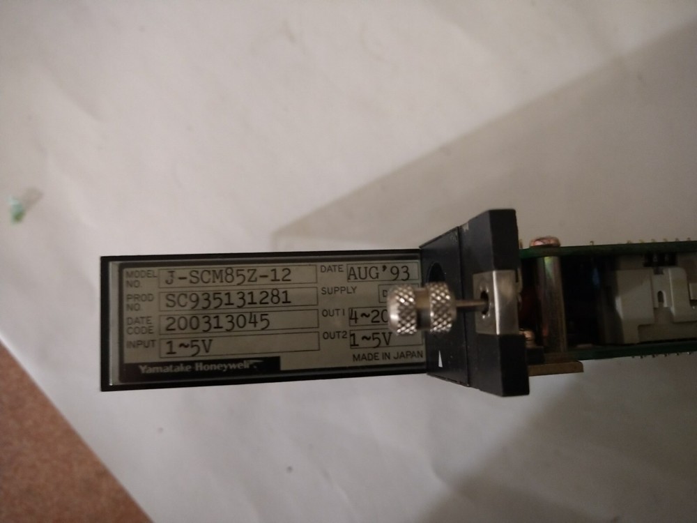 YAMATAKE-HONEYWELL DCS analog input module J-SCM85Z-12