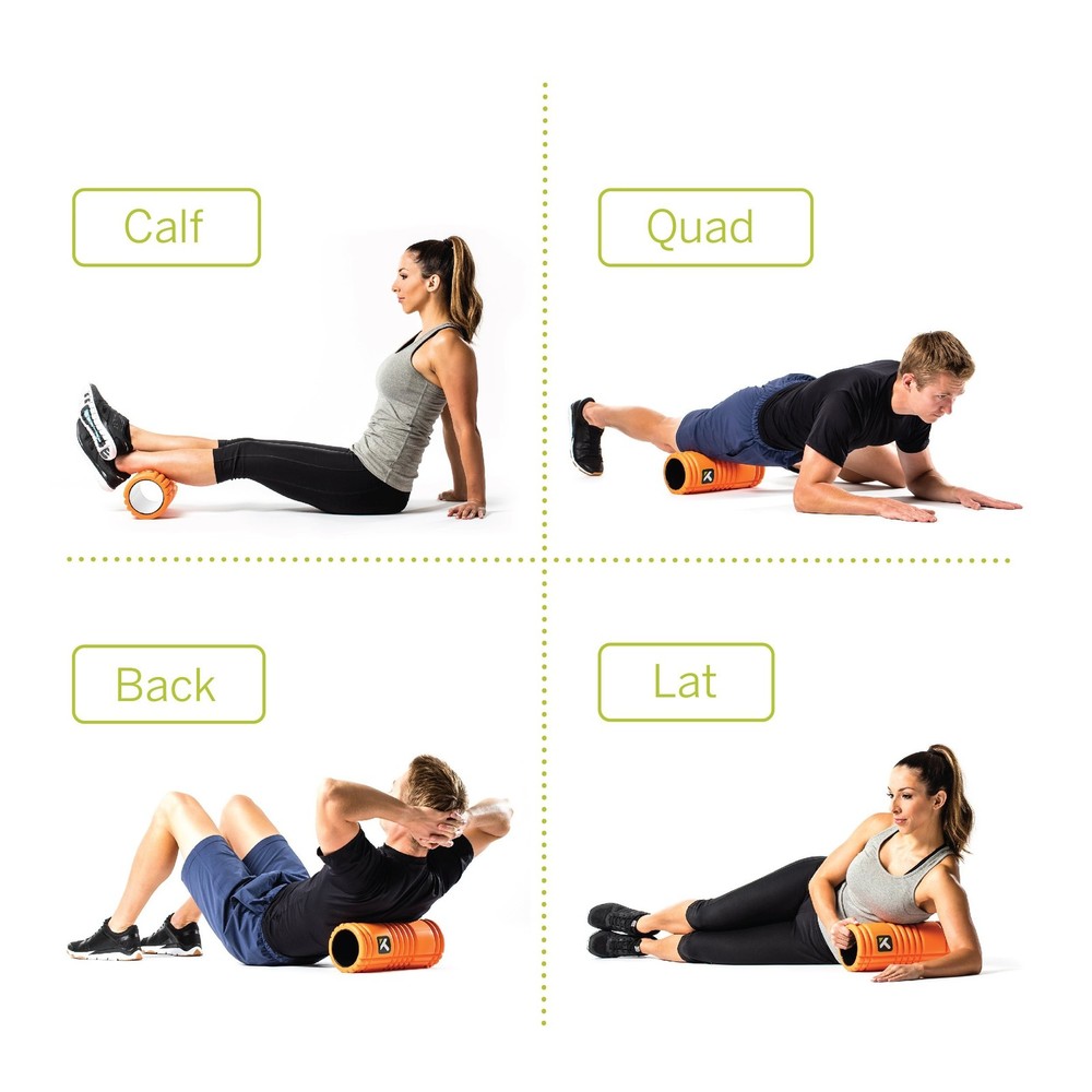 TRIGGERPOINT Performance Therapy Grid Foam Roller with Free Online Instructio...