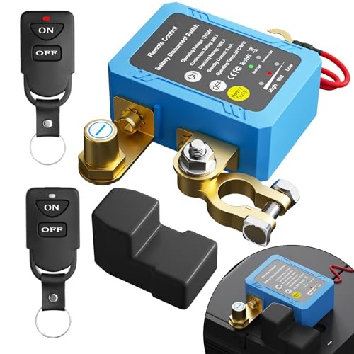 Remote Battery Disconnect Switch 12V, 240A, Kill Switch for Car Prevent Black