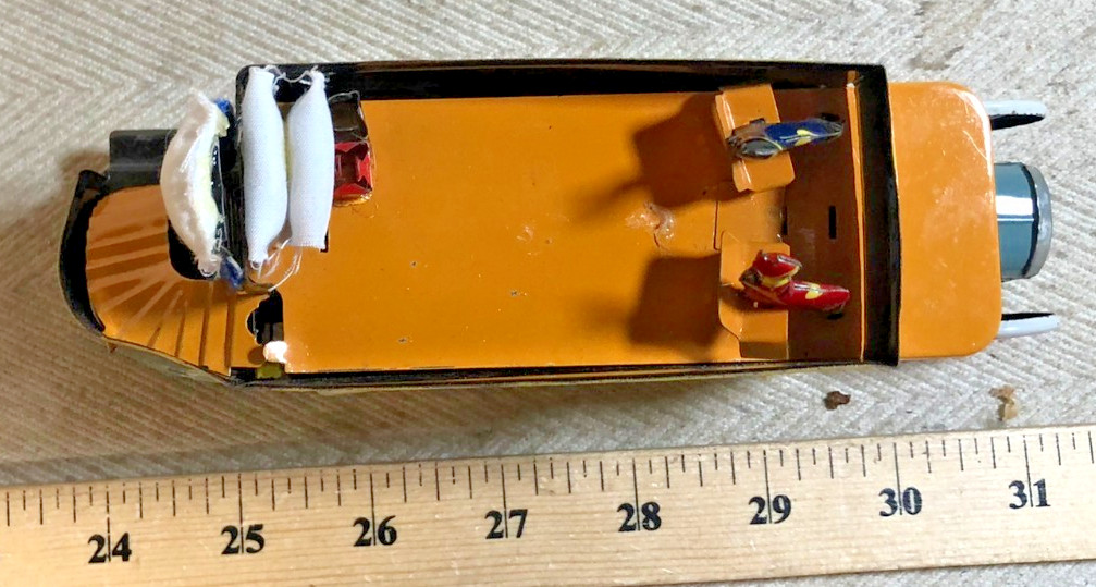 Paya Bus La Javiera 1930 Reproduction Vintage Wind-Up Tin Toy (C)