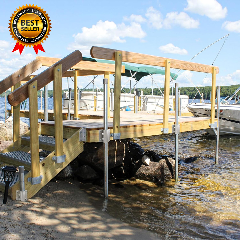 Dock Brackets Hardware Dock Side Leg Pipe Holder Stationary/Floating Dock