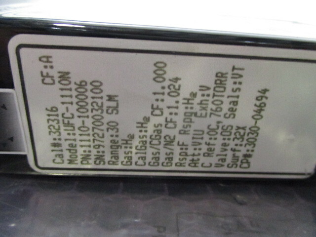 UNIT UFC-1110N Mass Flow Controller, MFC, H2, 30 SLM, 421294