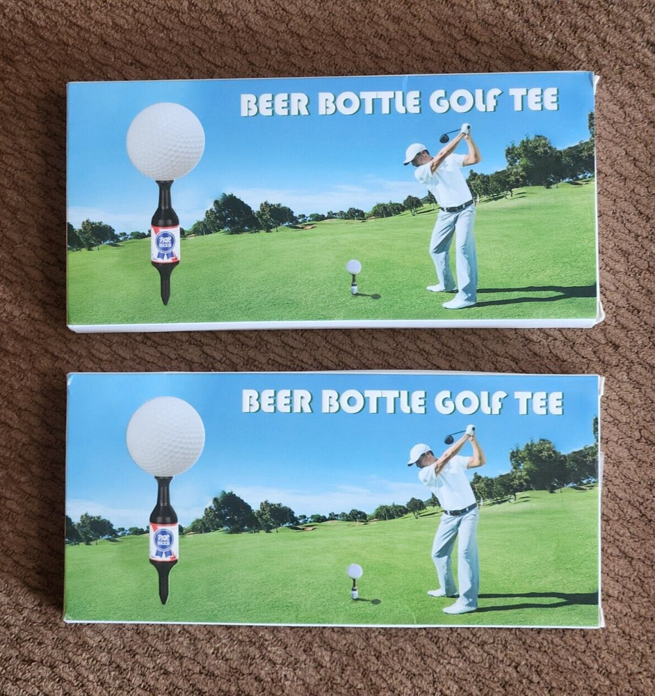 2 Boxes - Beer Bottle Golf Tee - 24 Tees Total - NIB - Sealed