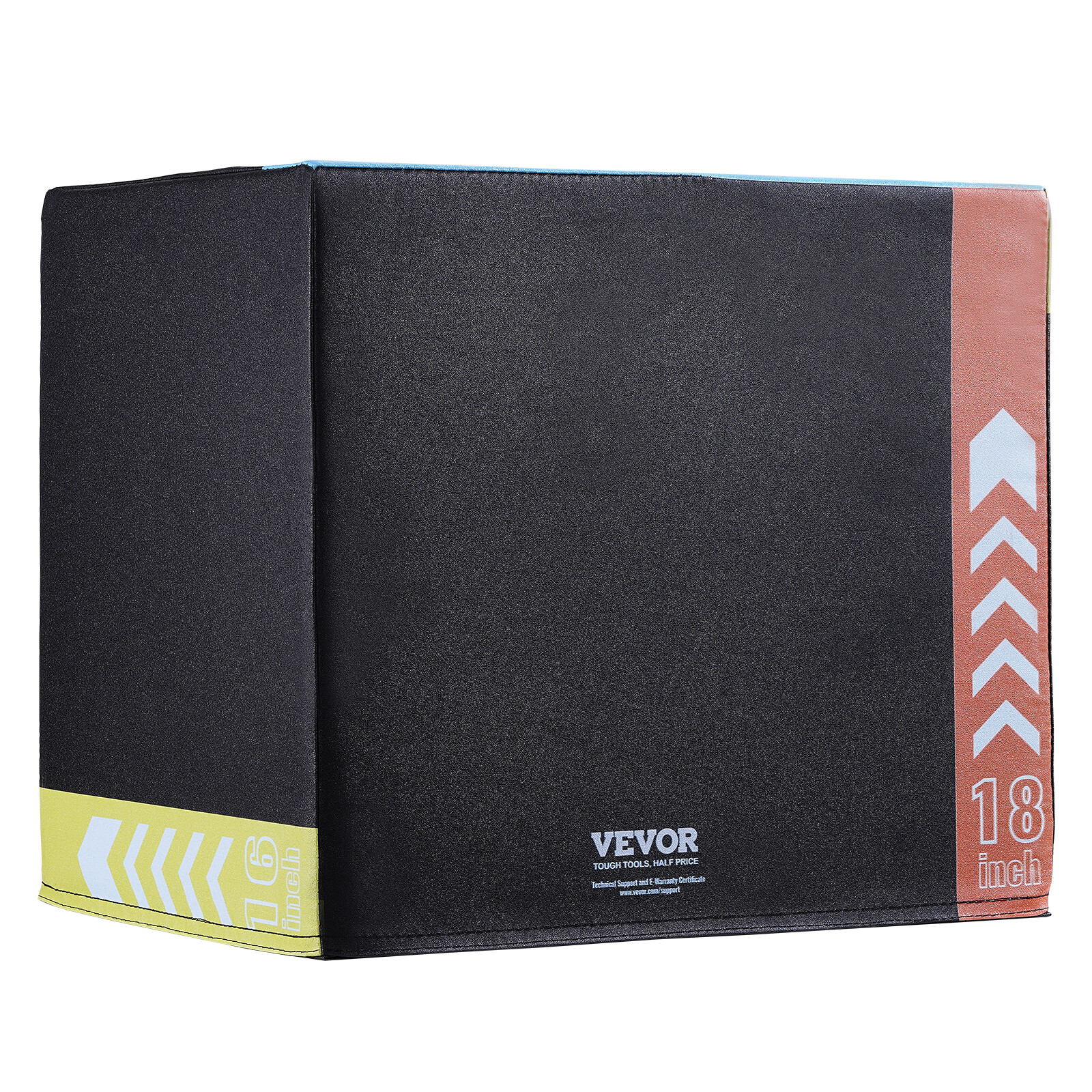 VEVOR 20/18/16 Inch 3 in 1 Plyometric Jump Box Fitness Exercise Plyo Box Cotton