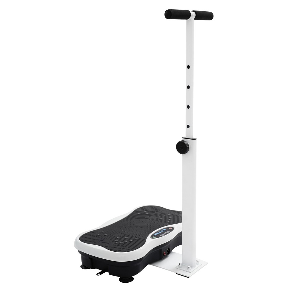 Vibration Plate Exercise Machine with Adjustable Handle and Remote Control