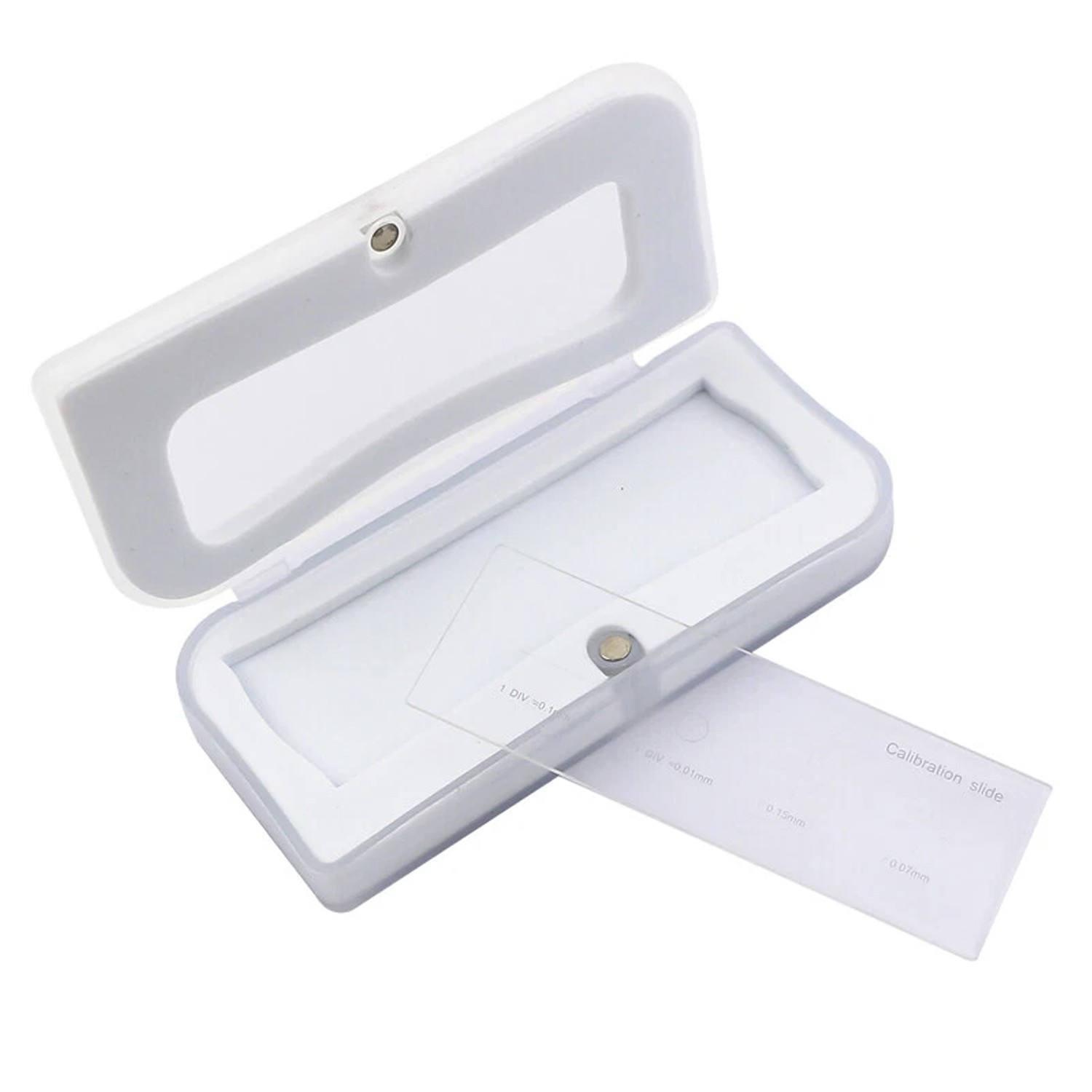 Microscope Stage Micrometer Calibration Slide 0.01mm with 4 Scales