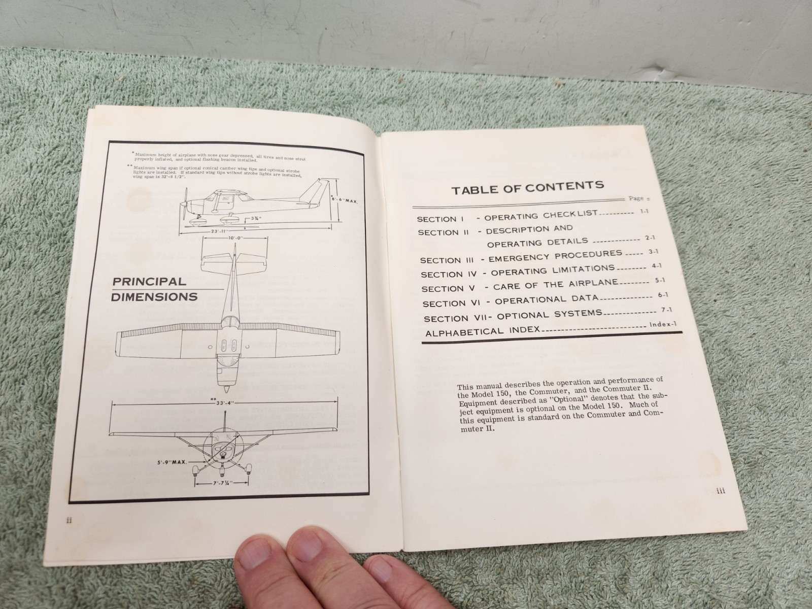 1975 Cessna Model 150 Owner's Manual