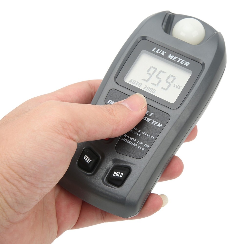 Digital Light Meter Illuminance Tester Luxmeter Illuminometer Auto Shutdown LCD