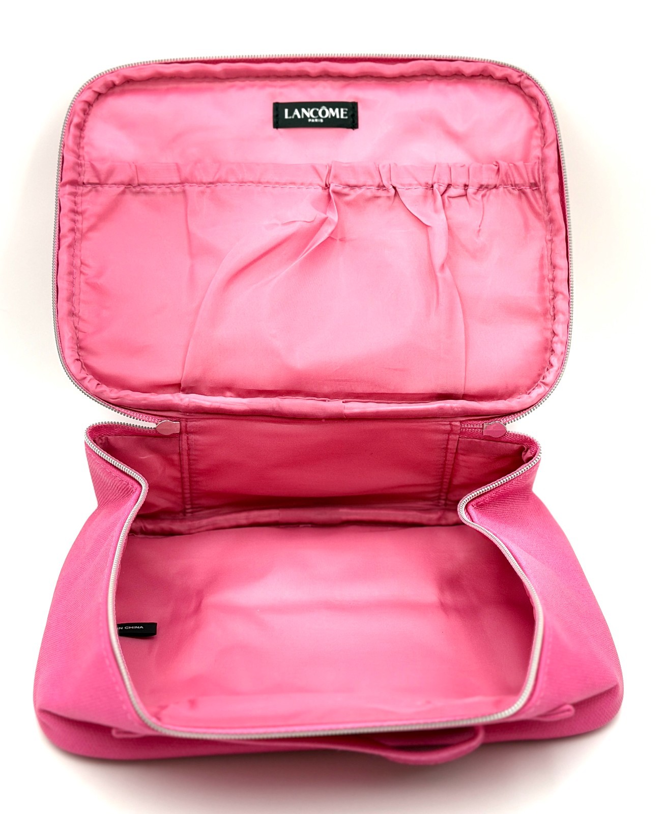 Lancome Makeup Train Case Bag ~ Rose Pink ~ with Handle