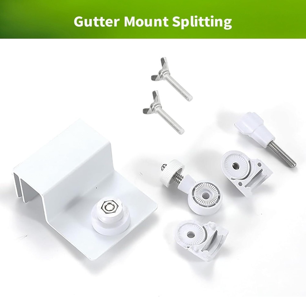 Universal Gutter Mount for Solar Panels&Security Cameras forRing,Arlo,Eufy,Wyze