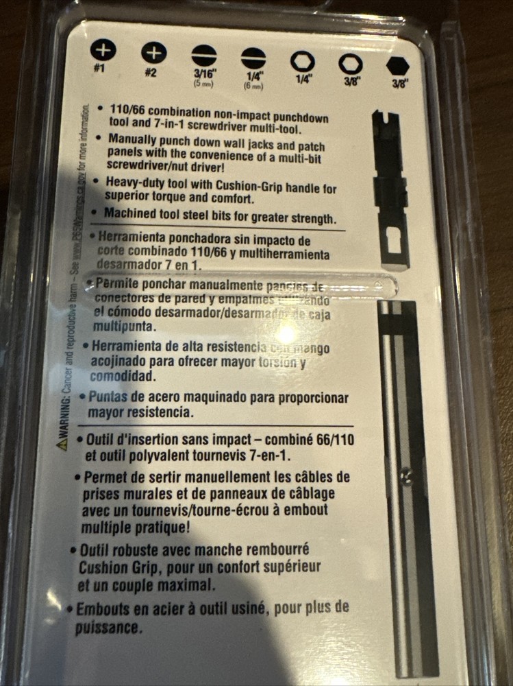 Klein Tools VDV001-081 Punchdown Screwdriver Multi-Tool - CAT3, 5e, 6, 6A