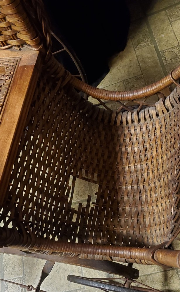 Wicker Baby Stroller 1885