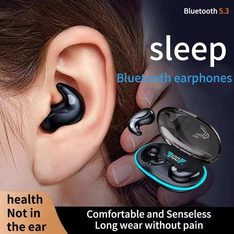 Invisible Sleep Earphone Noise Cancelling IPX5 Bluetooth Earbuds Double Wireless