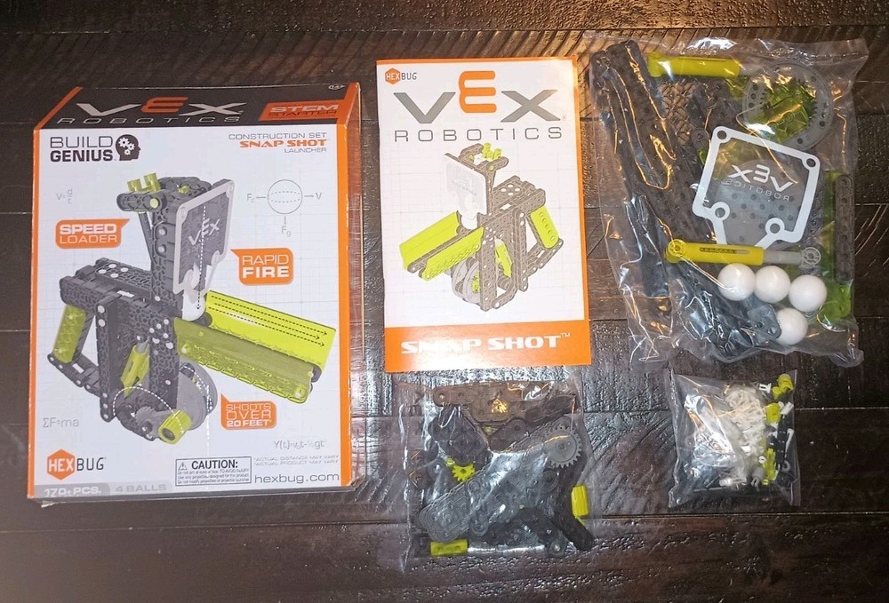 HEXBUG VEX Robotics Snap Shot Launcher Construction Set Rapid Fire Speed Loader