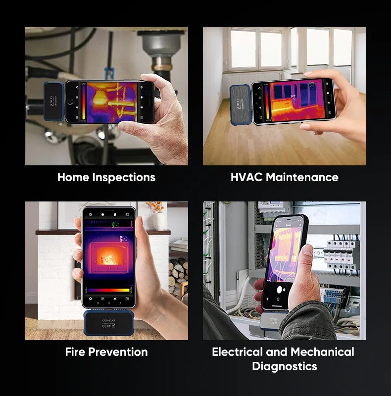 Thermal Camera for Android, 256 x 192 IR Resolution, Thermal Imaging Camera