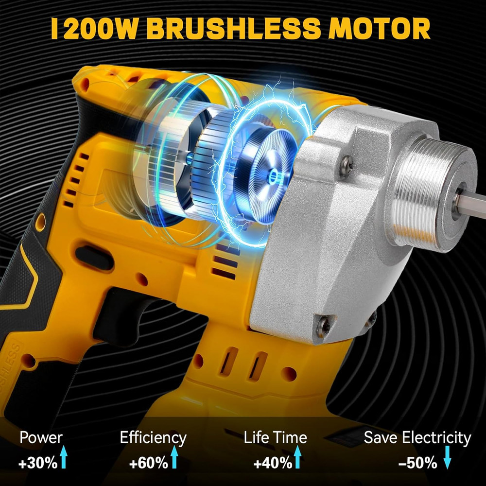 Handheld Concrete Vibrating Tool for Dewalt 20V Max Battery, Construction Insert