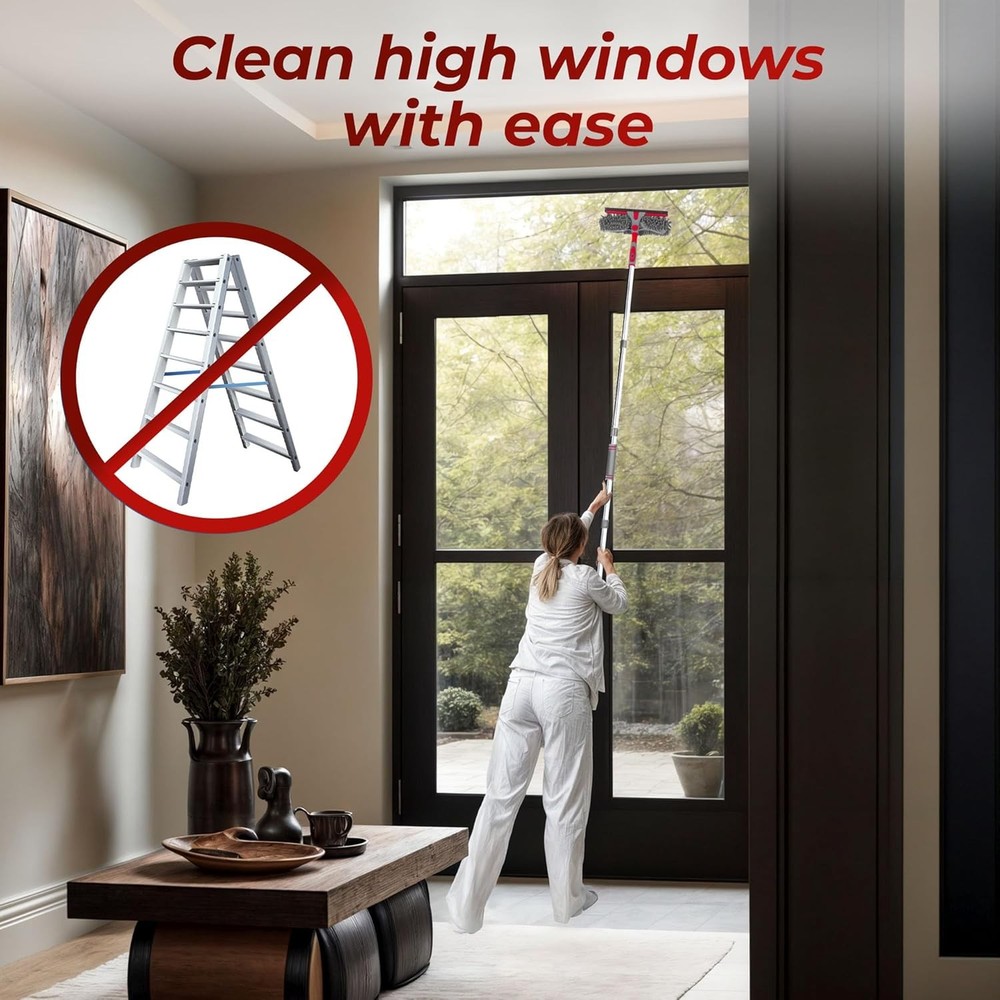 DSV Standard Squeegee Window Cleaner Tool 2-in-1 Window Squeegee for Window Clea