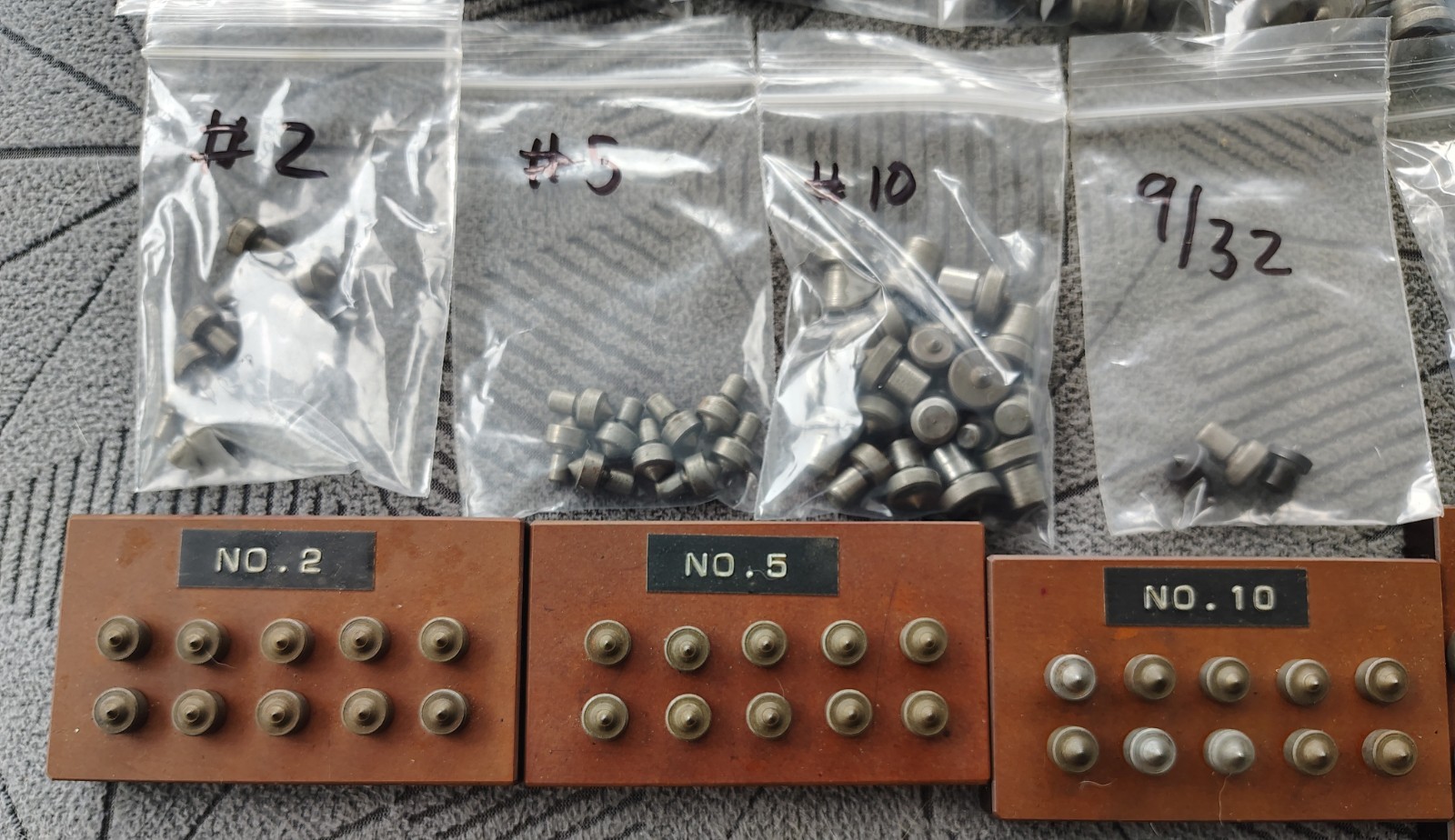 🗽VINTAGE MACHINIST/ TOOLMAKER TRANSFER PINS LARGE SET OF 24 SIZES