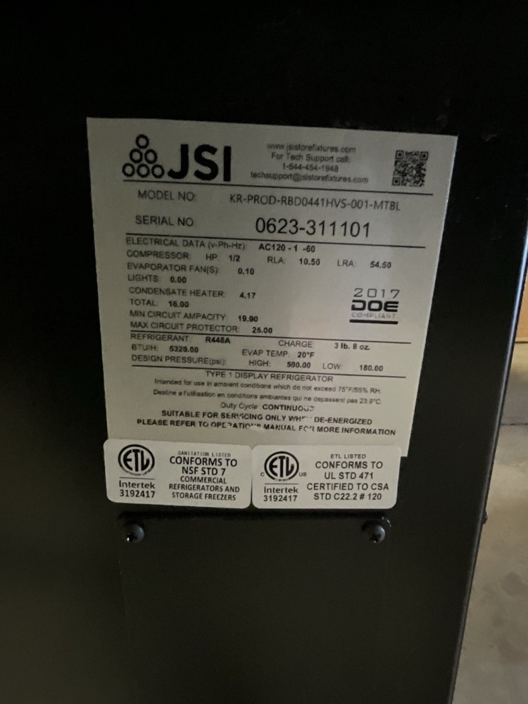 JSI High Visability Single Deck Refrigerated Case 2023