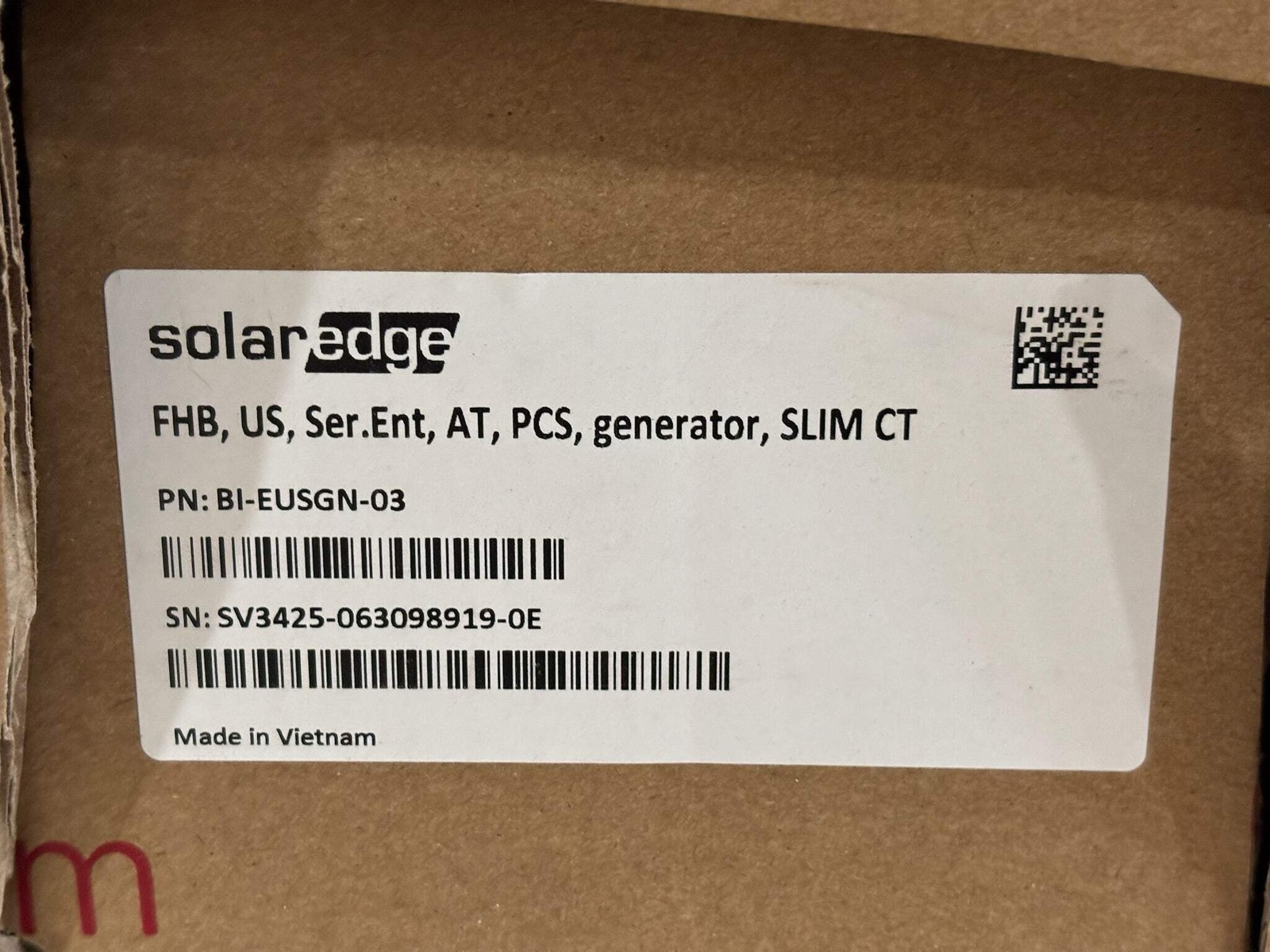 SolarEdge Backup Interface BI-EUSGN-03 for Home Energy Hub Systems