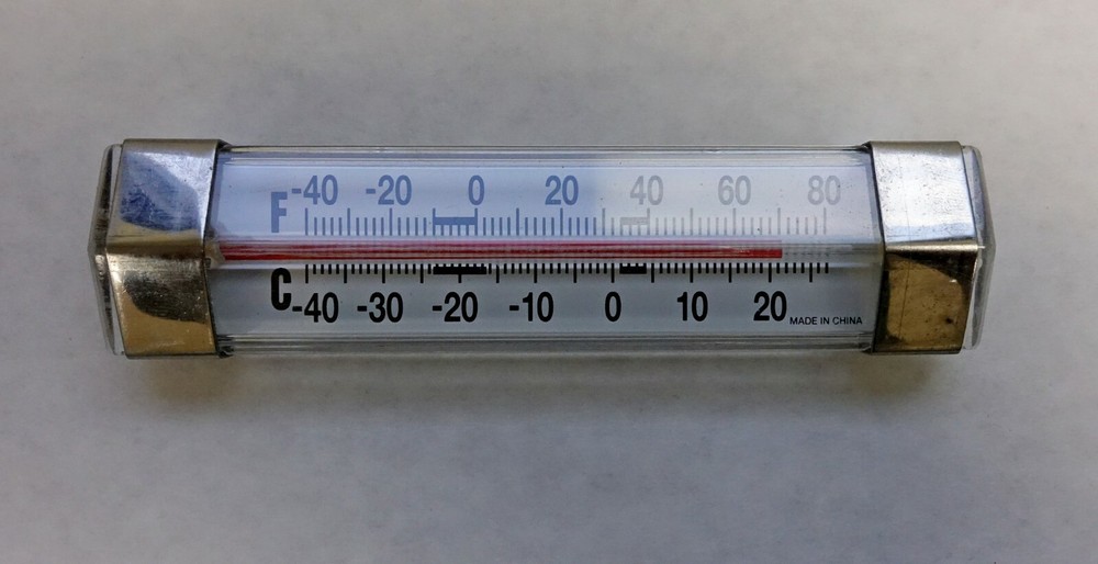Freezer Thermometer, Horizontal Refrigeration