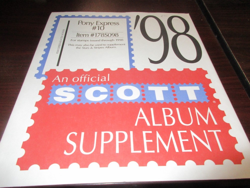 THE SCOTT THE SCOTT  ALBUM SUPPLEMENT PONY EXPRESS #10  W/FREE SHIPPING!!