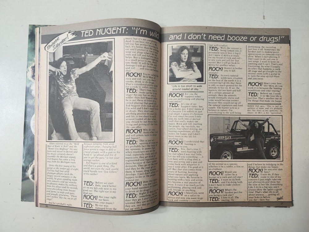 Tiger Beat Vintage 1980 Rock Magazine Van Halen KISS Cheap Trick Blondie POSTER