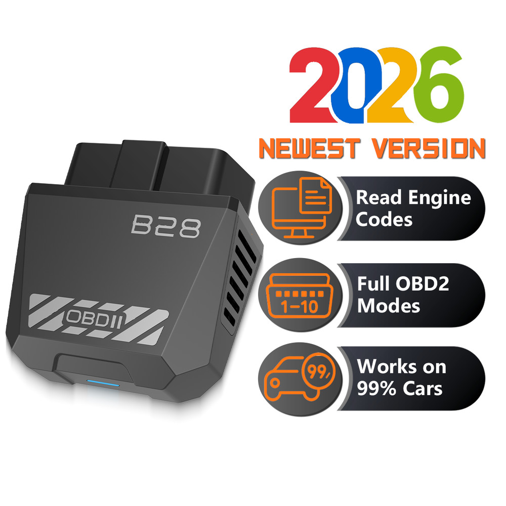 2026 Bluetooth Auto Diagnostic Tool OBDII Scanner Adapter OBD2 Code Tool
