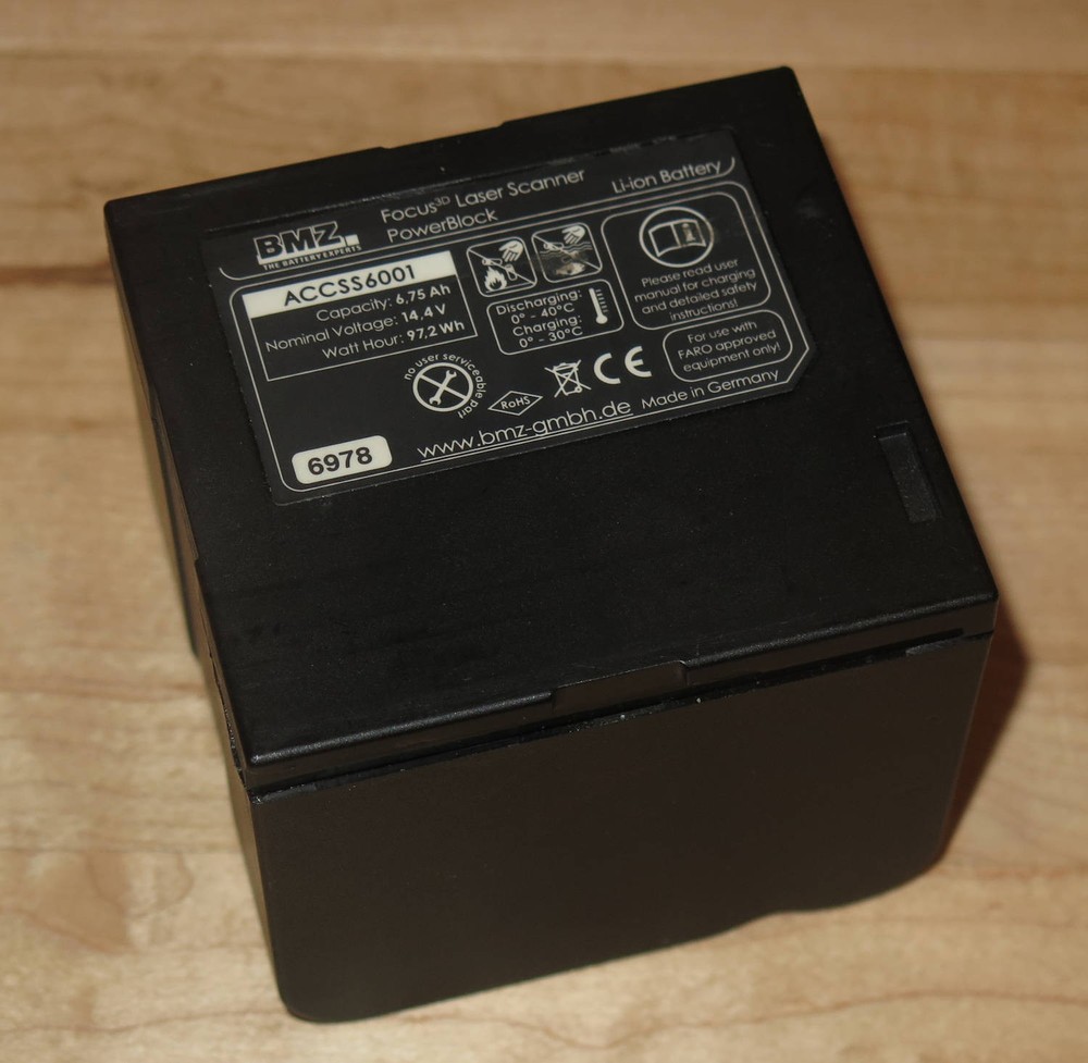 Faro Focus 3D Laser Scanner PowerBlock Battery Pack - Used, Read Description!