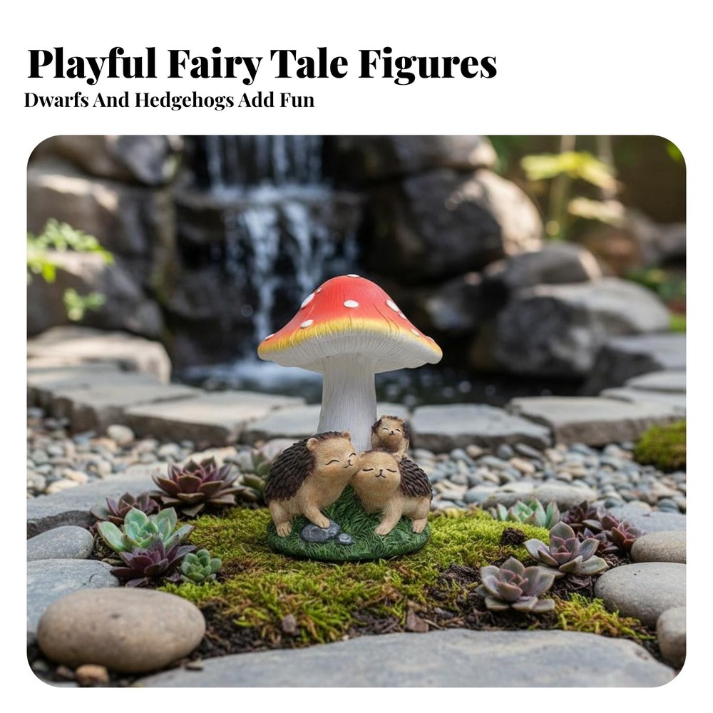 Solar Toadstool House Light Automatic On/deactivate Solar Toadstool House