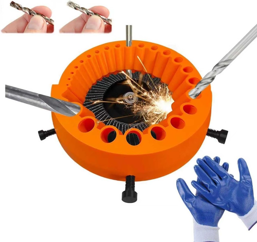 Handheld Drill Bit Sharpener with Precision Guide for Accurate Sharpening