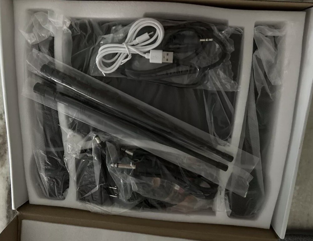 UHF Rechargeable Wireless Microphone System Cordless Dual w/ Bluetooth Receiver