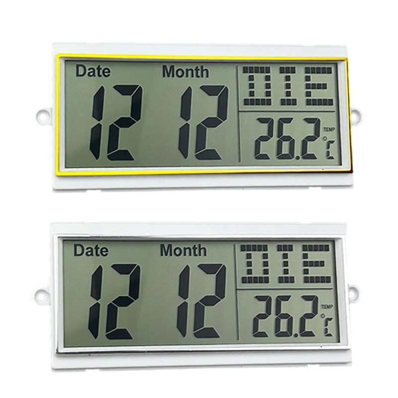 Functional Wall Clock with Temperature Display Lunars Time Suitable for Any