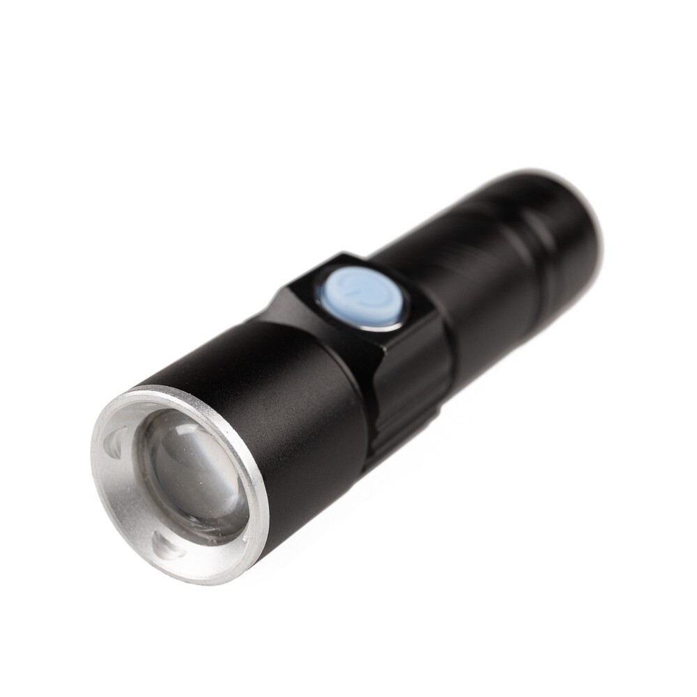 LED Flashlight 3 Light Modes USB Rechargeable Flashlight Pocket Emergency EDC
