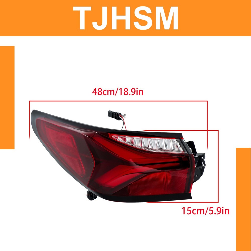 Left Outer Tail Light Assembly 2019-2022 Replacement Rear Brake Lamp