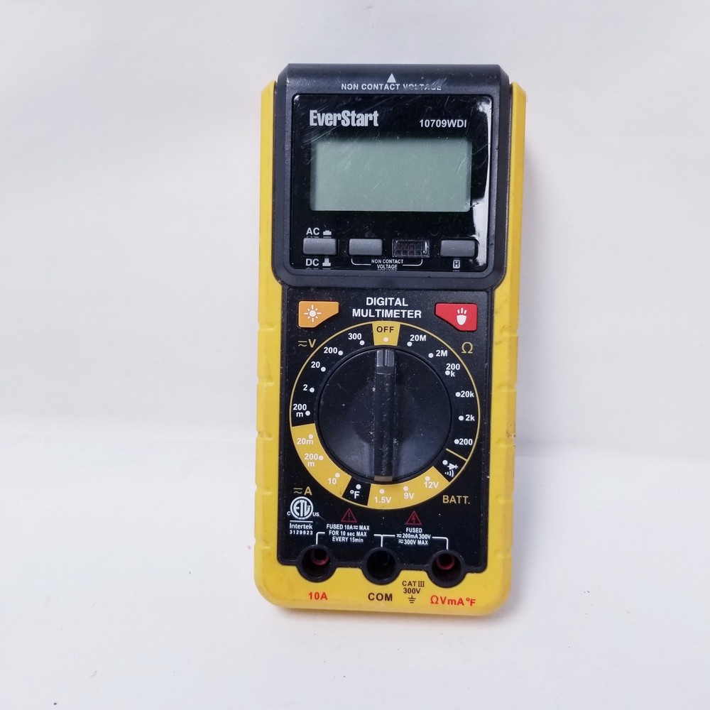 EverStart PROFESSIONAL DIGITAL MUTIMETER ac/dc voltage 300v 10709WDI Tool Only