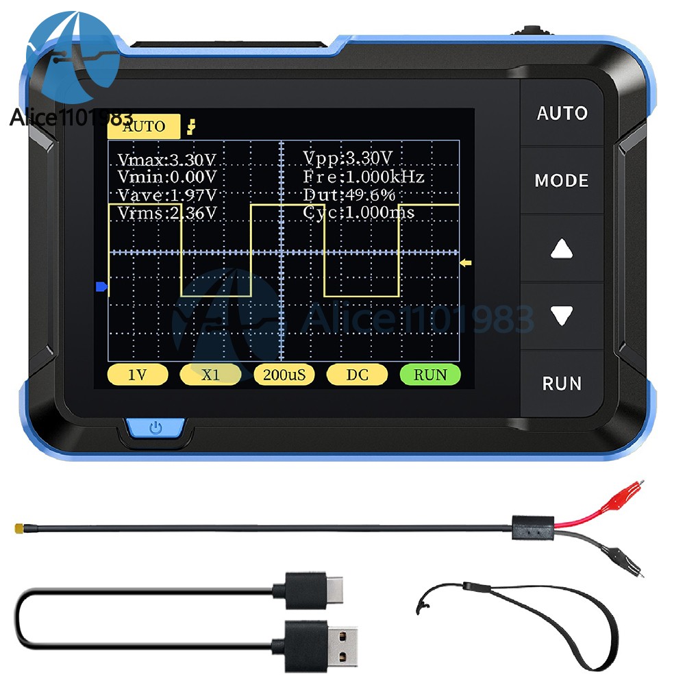DSO 152 Handheld Small Oscilloscope Portable Digital Oscilloscope 200KHz 5V/1A
