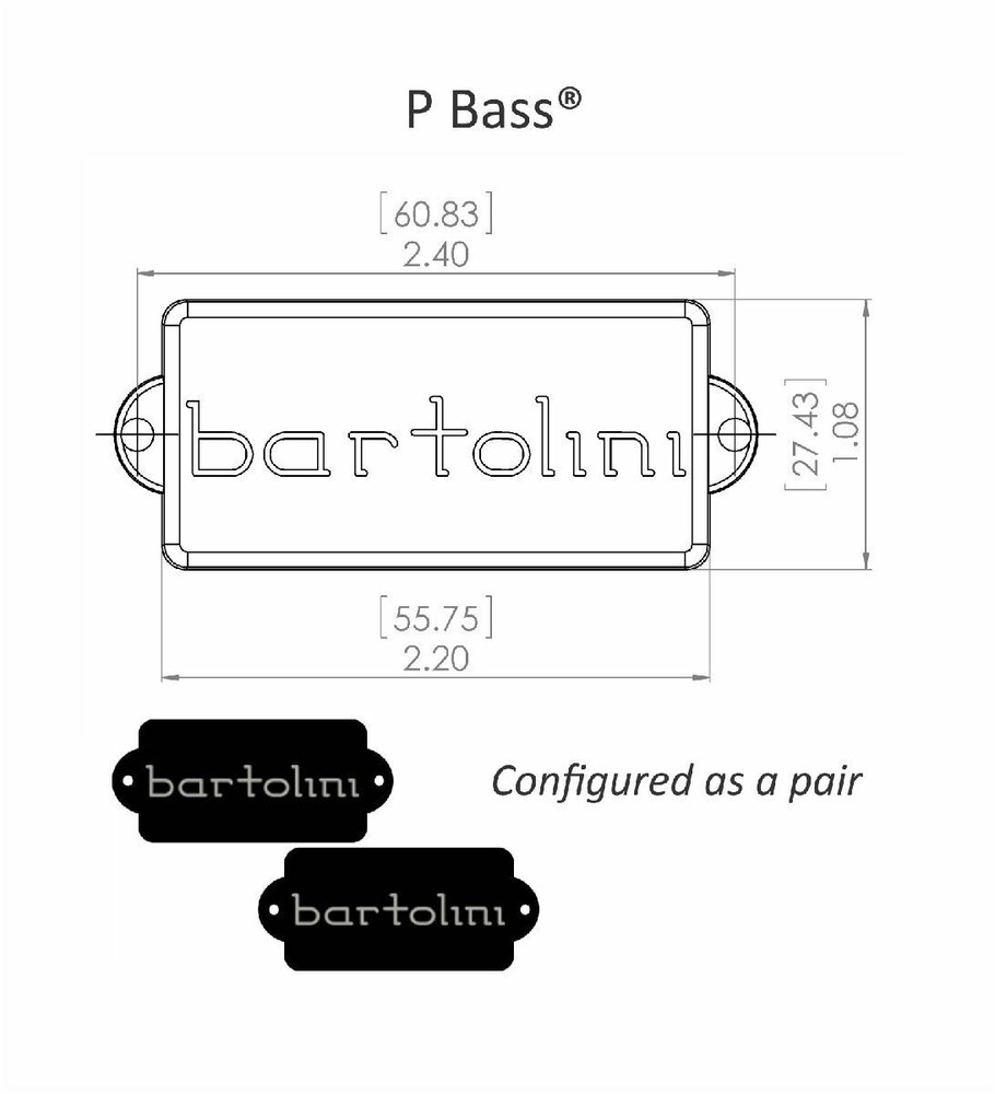 Bartolini 8CBP 4-String Classic P-Bass pickup