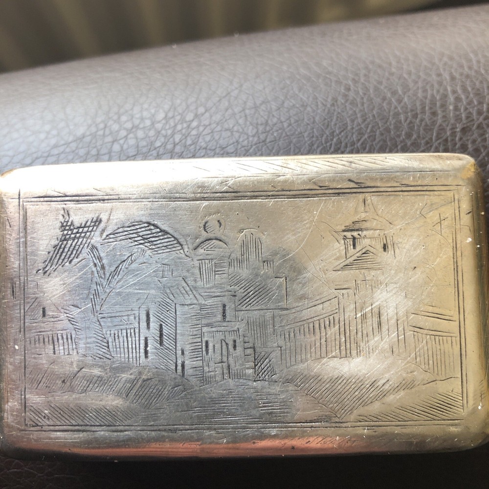 Antique Russian Silver Cigarette Case.