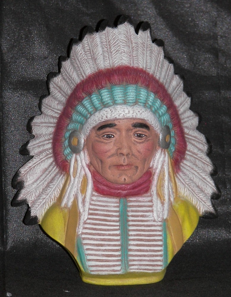 ~RiverView Ceramic Bisque Indian Chief Ready to Paint~
