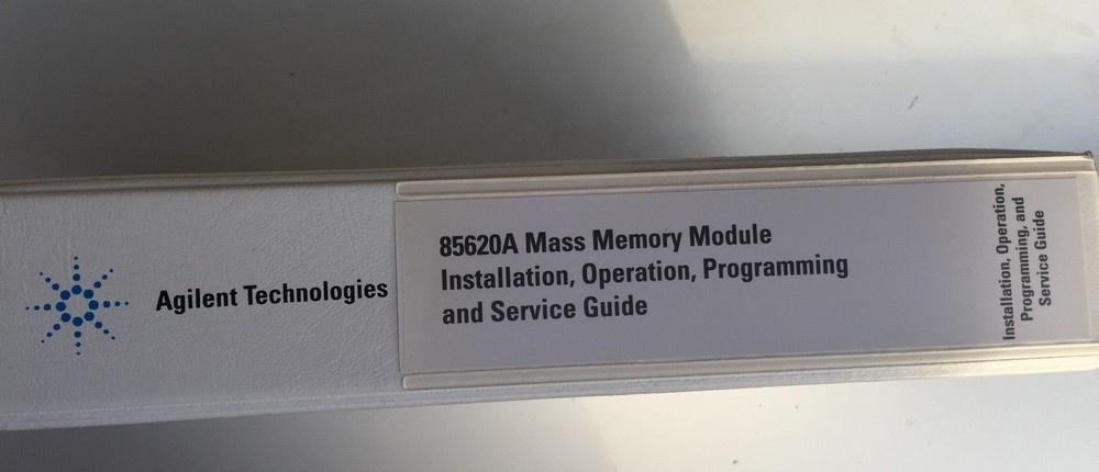 AGILENT 85620A MASS MEMORY MODULE INSTALLATION, OPERATING, PROGRAMMING MANUAL
