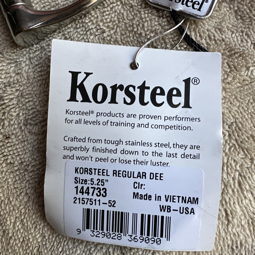 Korsteel Regular Dee Snaffle Bit 5.25”