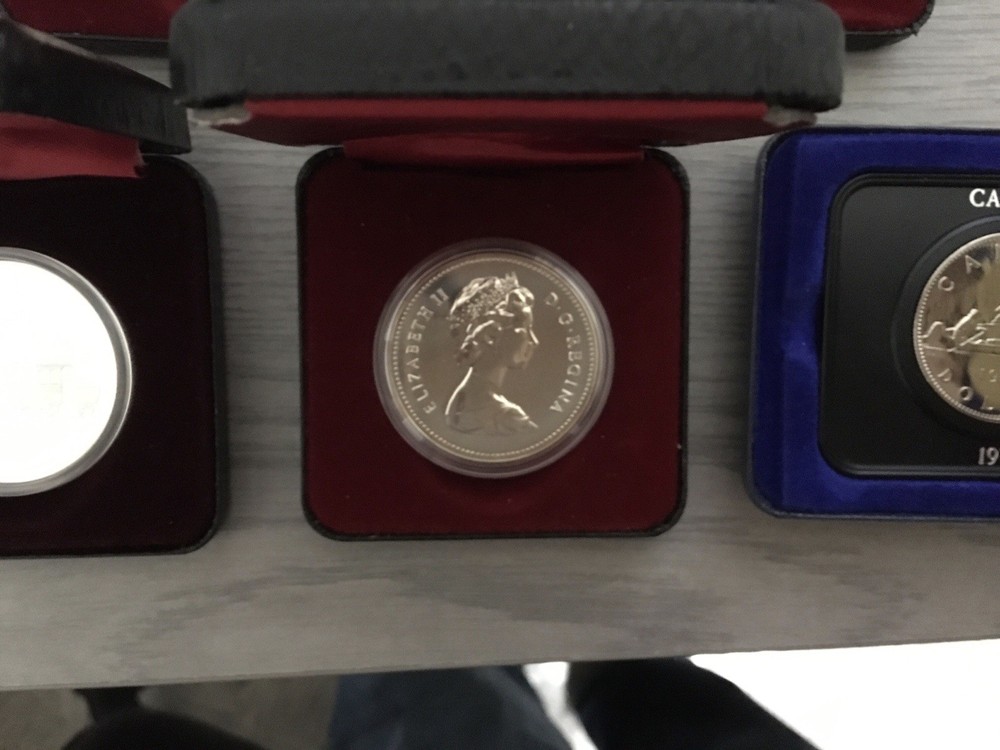 Canadian Proof Dollars Five Coins