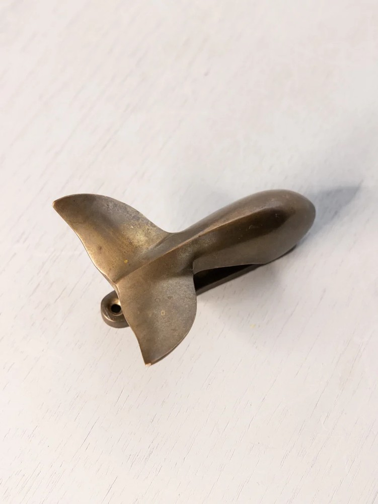 Medium Brass Whale Tail Door Knocker